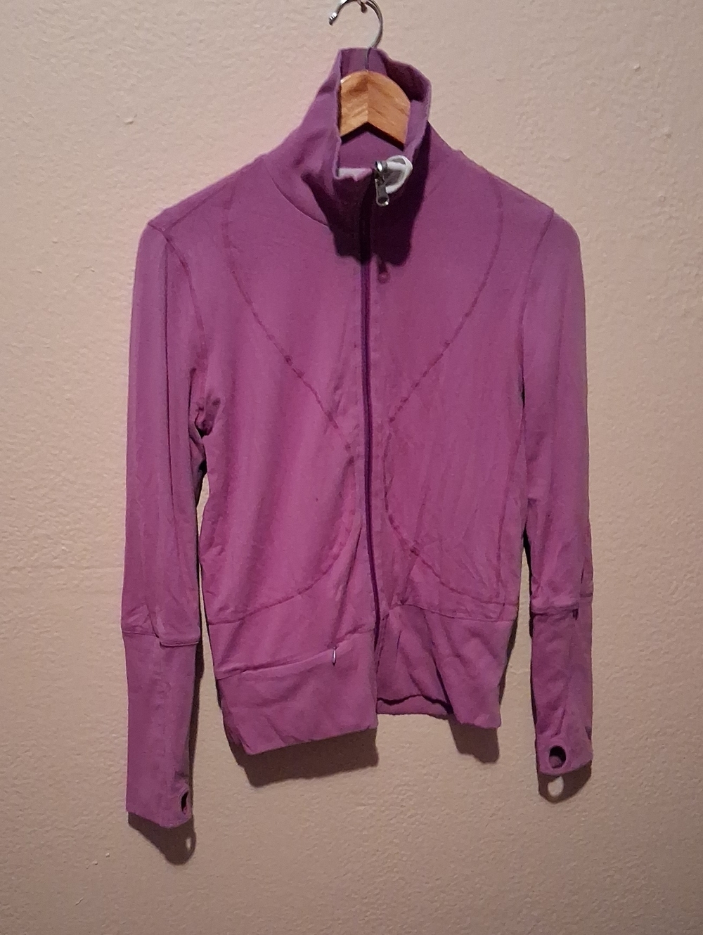 lululemon athletica Mauve Zip-Up Bomber Jacket